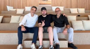Alejandro Sánchez (izquierda), coCEO de la startup Solfy; Sergi Sans, CEO y cofundador; y Miguel Reina, director comercial