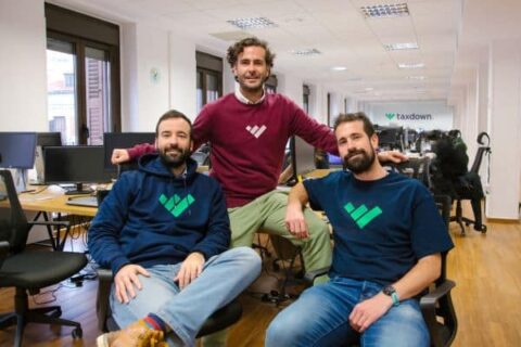 Startups: Joaquín Fernández (izquierda), Álvaro Falcones y Enrique García Moreno, fundadores de la startup Tax Down