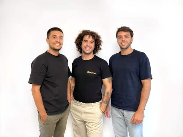 Manu Caldas, Pol Valés y Juanfran Sánchez,, cofundadores de la startup Bloome