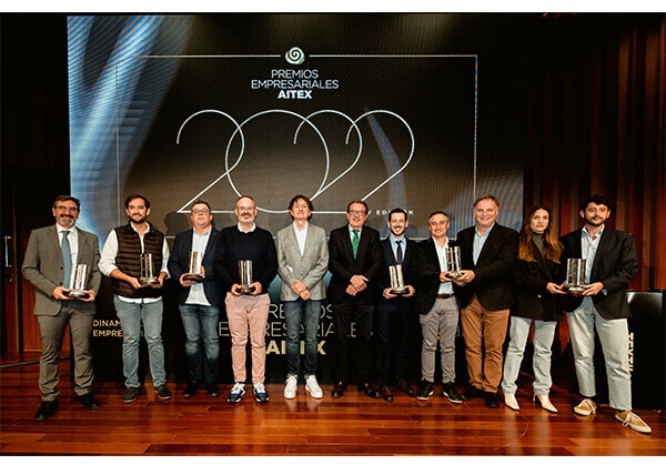 Ganadores de la quinta convocatoria de los Premios Empresariales AITEX 2022