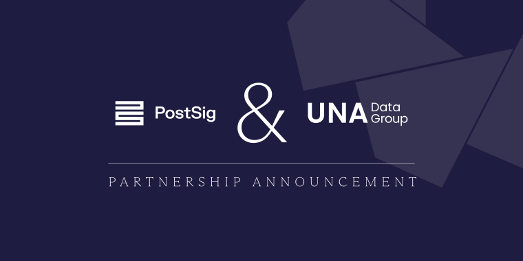PostSig y UNA Data Group se asocian para ofrecer la capa de inteligencia para contratos de datos en Europa