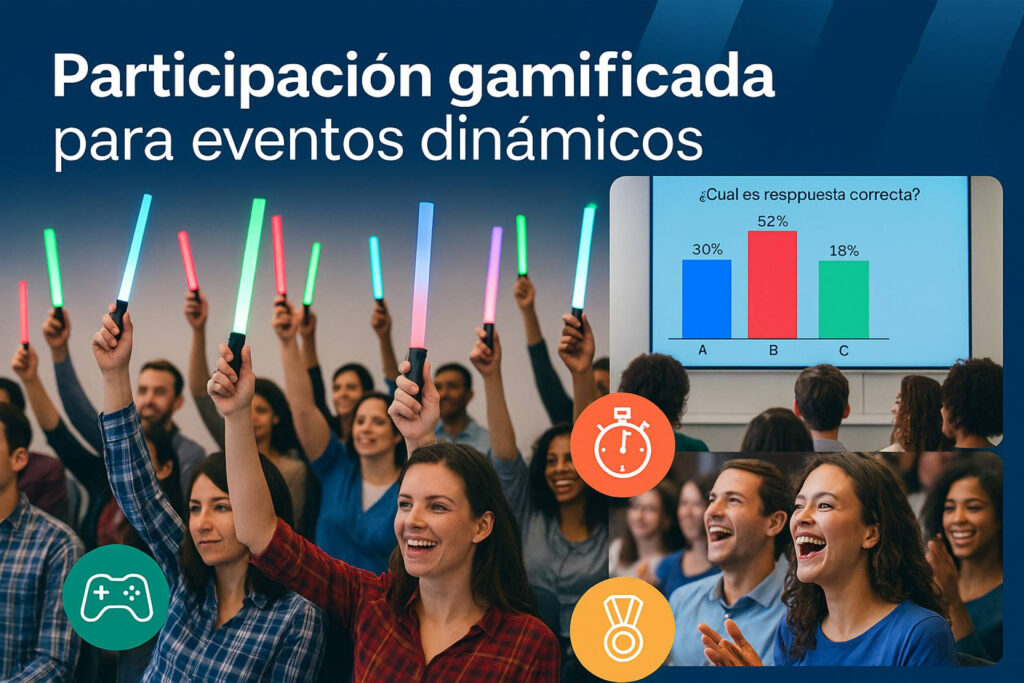 Custom Vote introduce palos LED para impulsar la participación en congresos médicos interactivos