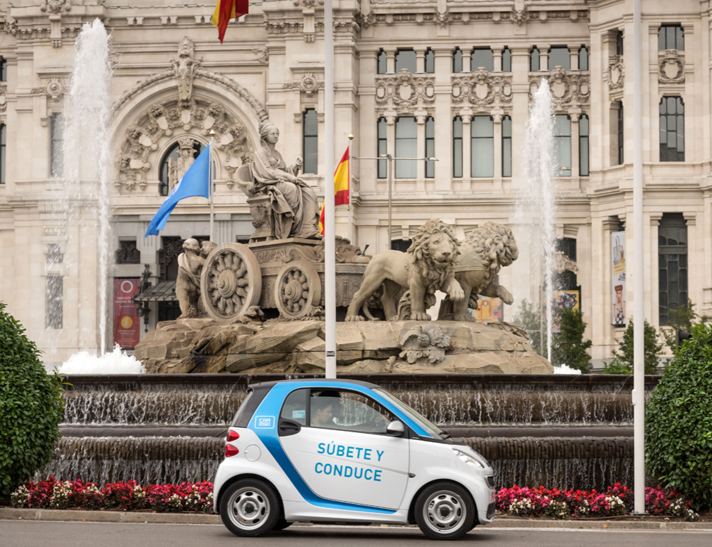 La flota de coches que soluciona la movilidad en Madrid