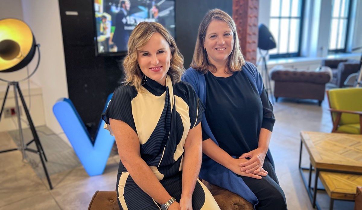 Vanesa Díaz, CEO de LuxQuanta (izquierda), startup de ciberseguridad cuántica, y Paloma Castellano, directora general de Wayra España