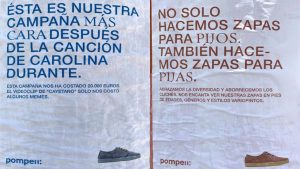 Campaña de la marca Pompeii dentro del brand hacking