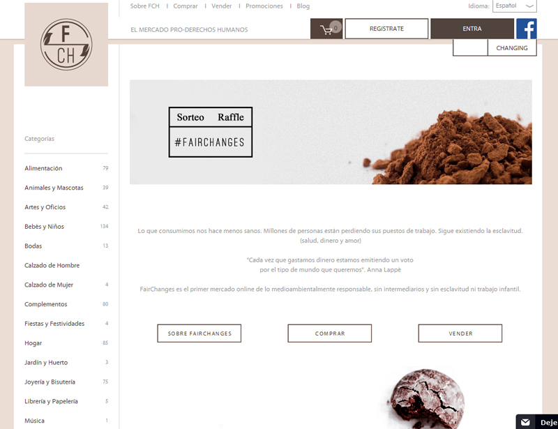 Mercado online sostenible