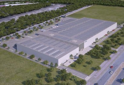 Infografía de la futura fábrica neFO de Norvento