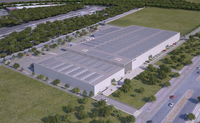 Infografía de la futura fábrica neFO de Norvento