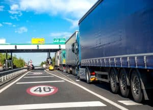 Camiones en peajes de autopista
