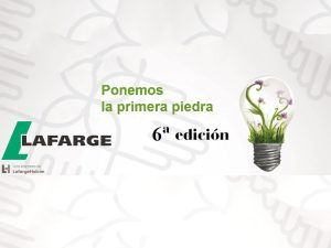 Premio Ponemos la primera piedra