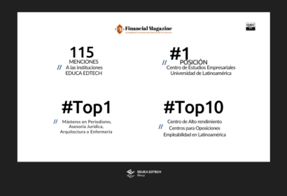 EDUCA EDTECH Group suma 115 menciones en el Ranking Financial Magazine
