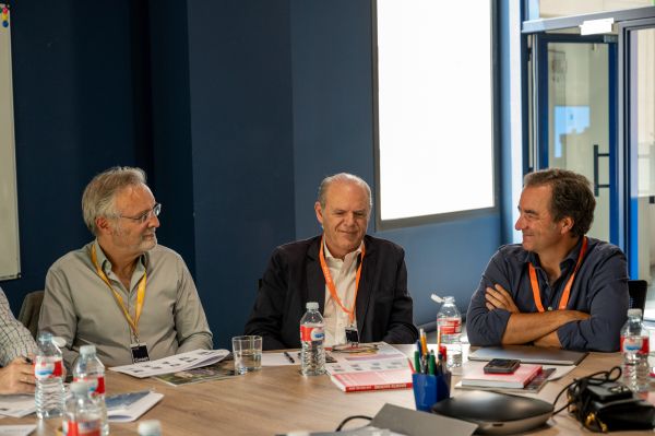 René de Jong, José María Párraga y Javier Torremocha