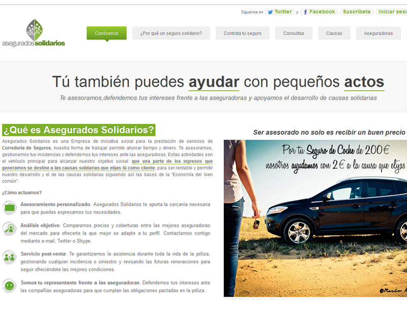 Solidaridad contratando un seguro