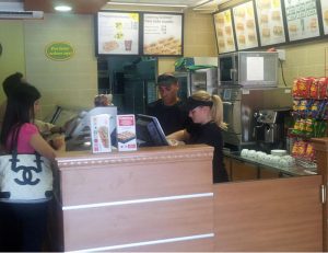Triplete de Subway en Madrid