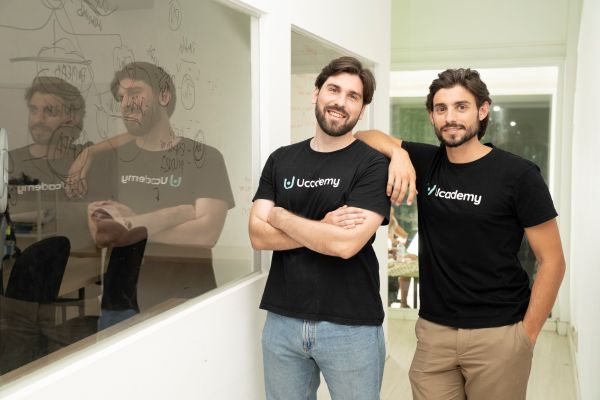 Ramiro Zandrino (izquierda) y Pablo Prieto. fundadores de la startup Ucademy