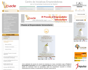 XI Premio al Emprendedor Universitario